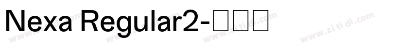 Nexa Regular2字体转换